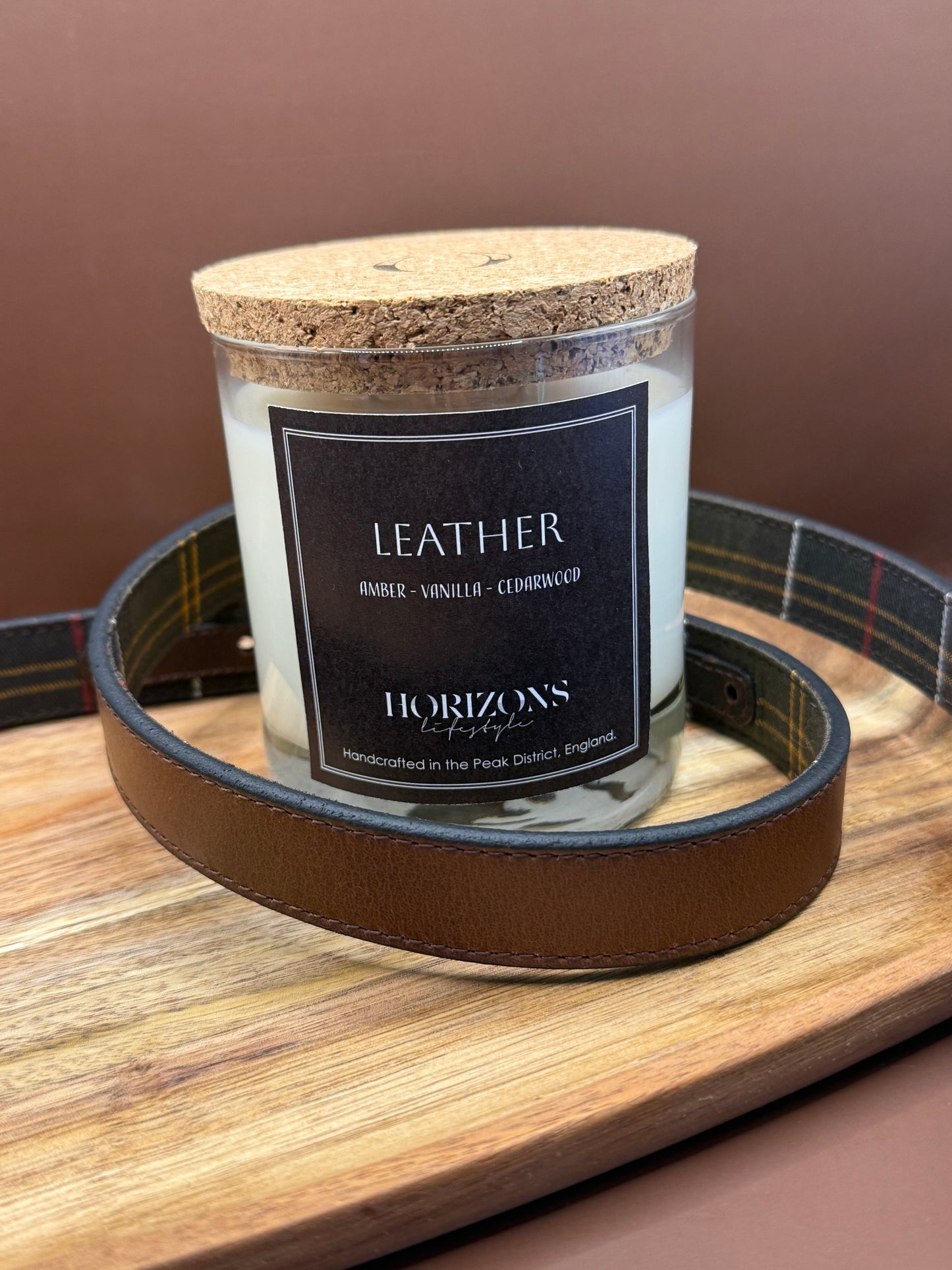 Heritage Couture Leather 2 wick candle