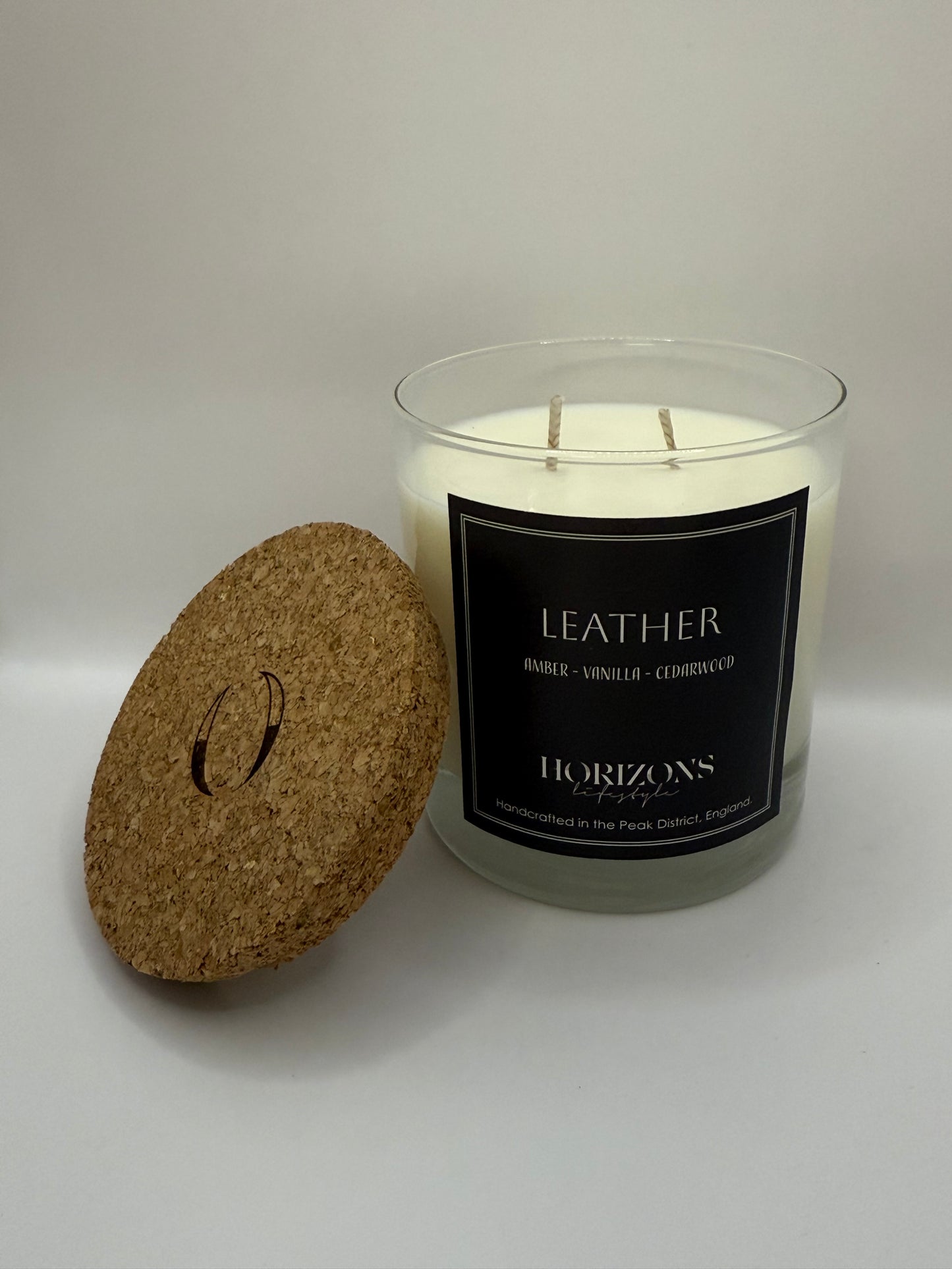 Heritage Couture Leather 2 wick candle