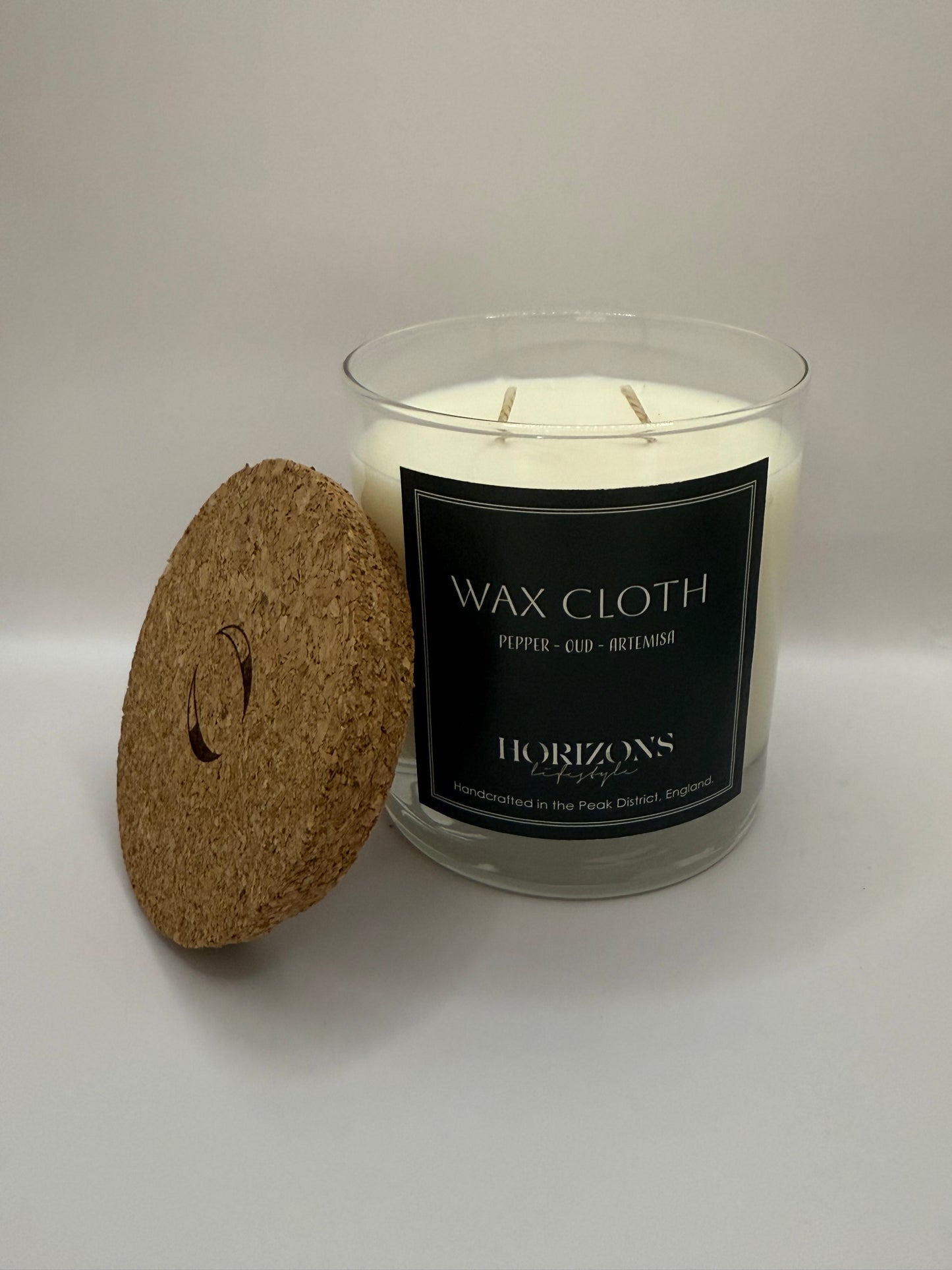 Heritage Couture Wax Cloth 2 wick candle
