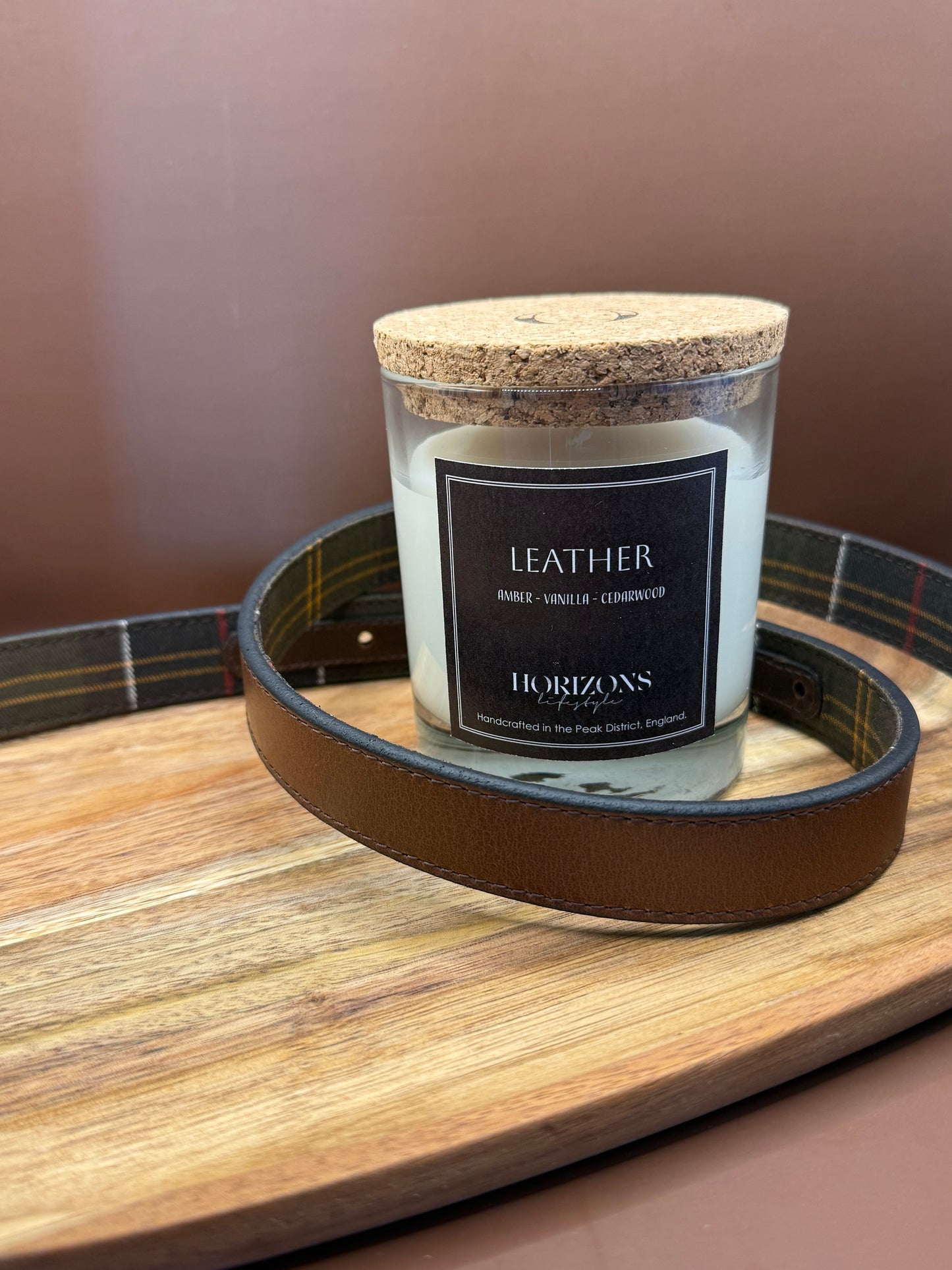 Heritage Couture
Leather single wick candle