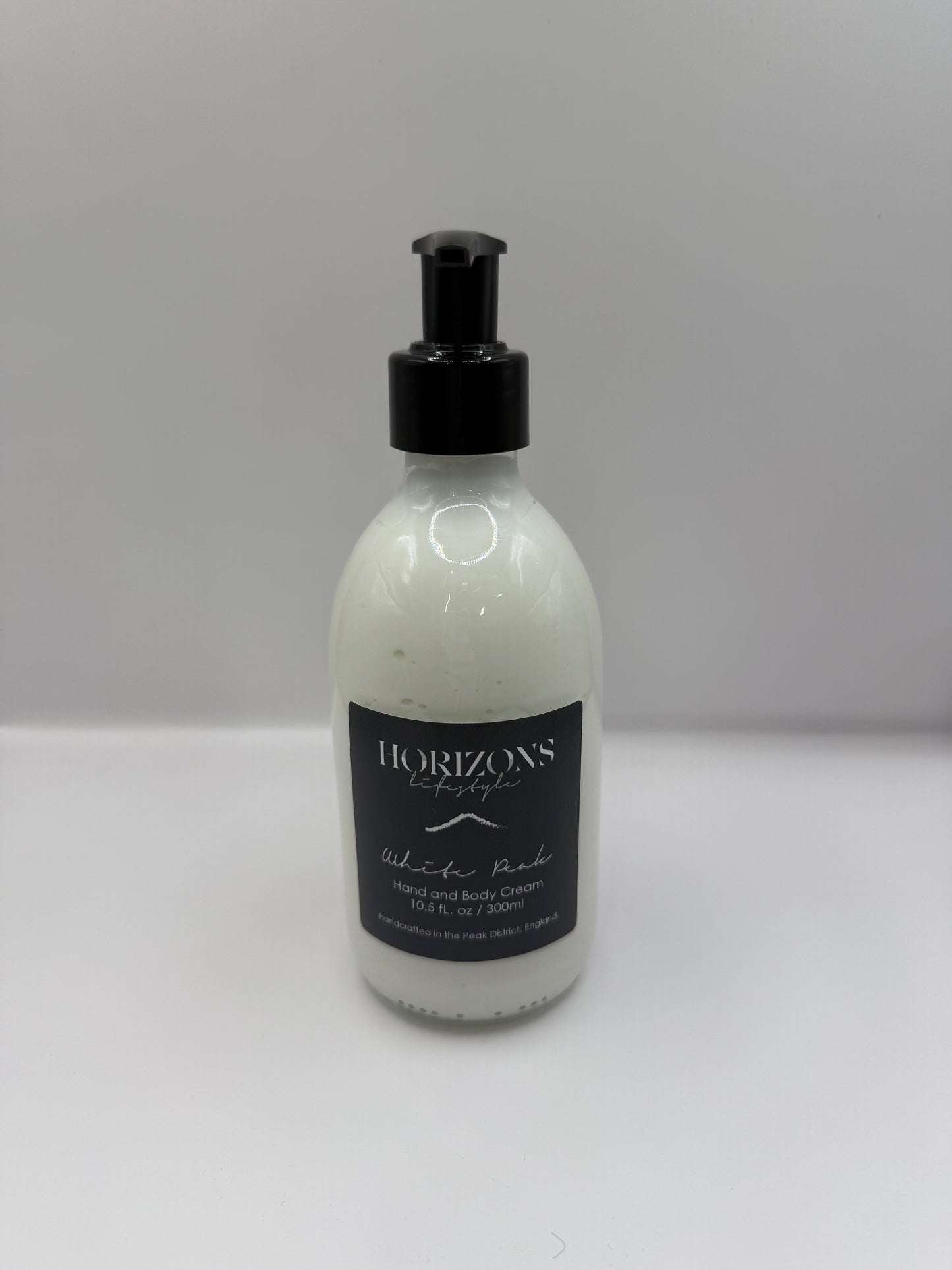 White peak hand and body cream