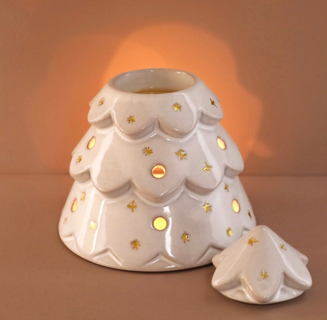 Christmas tree wax burner