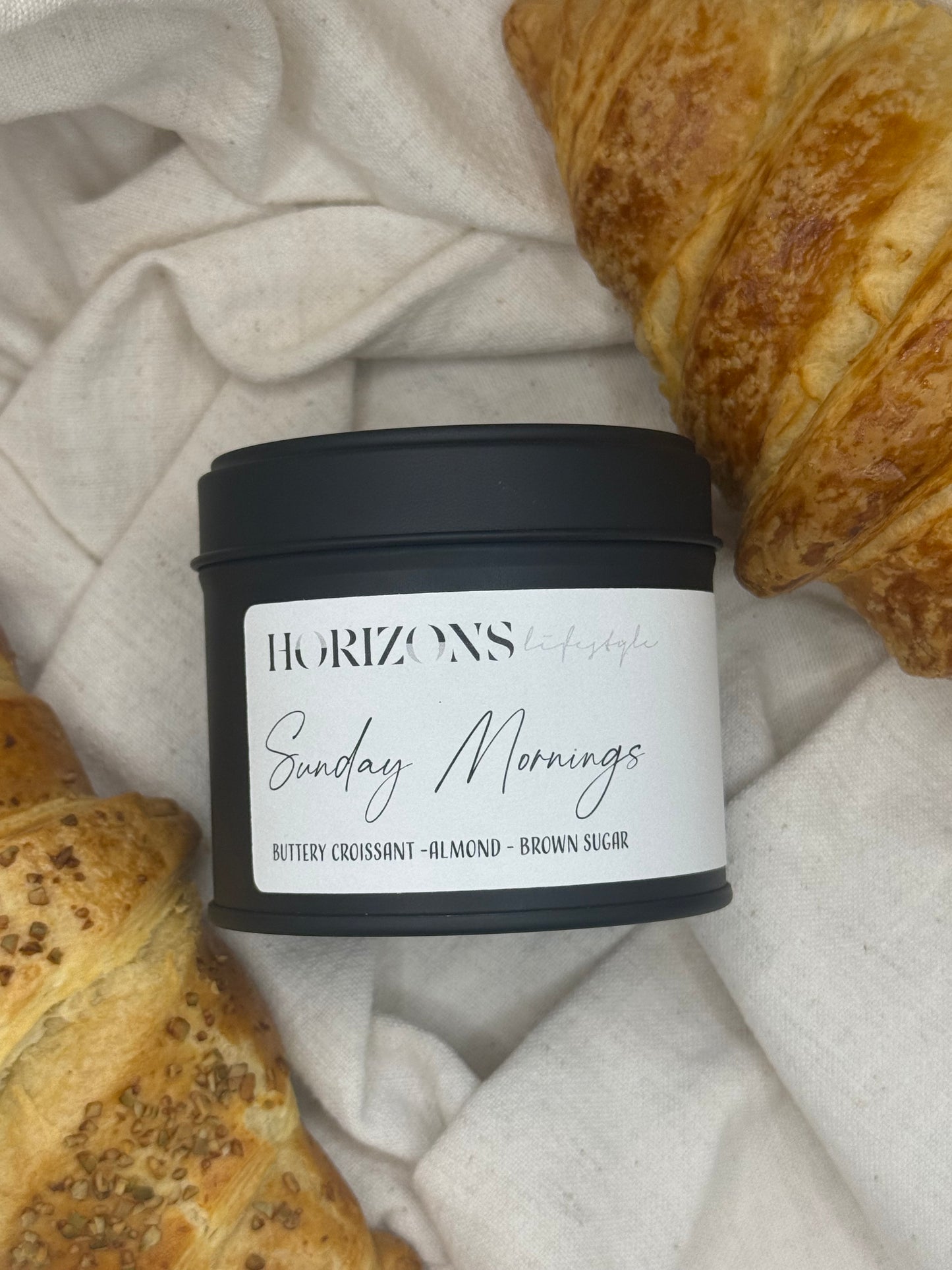 Sunday Mornings Tin Candle