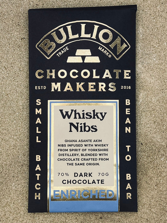 Bullions Candied whisky nibs Chocolate