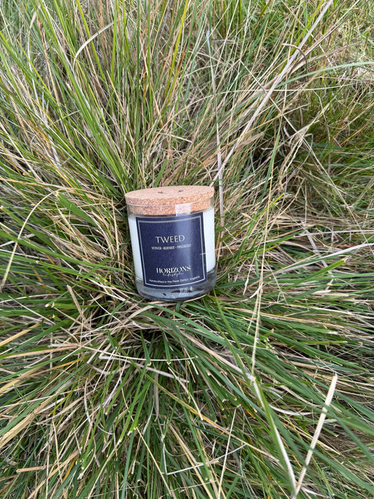 Heritage Couture Tweed single wick candle