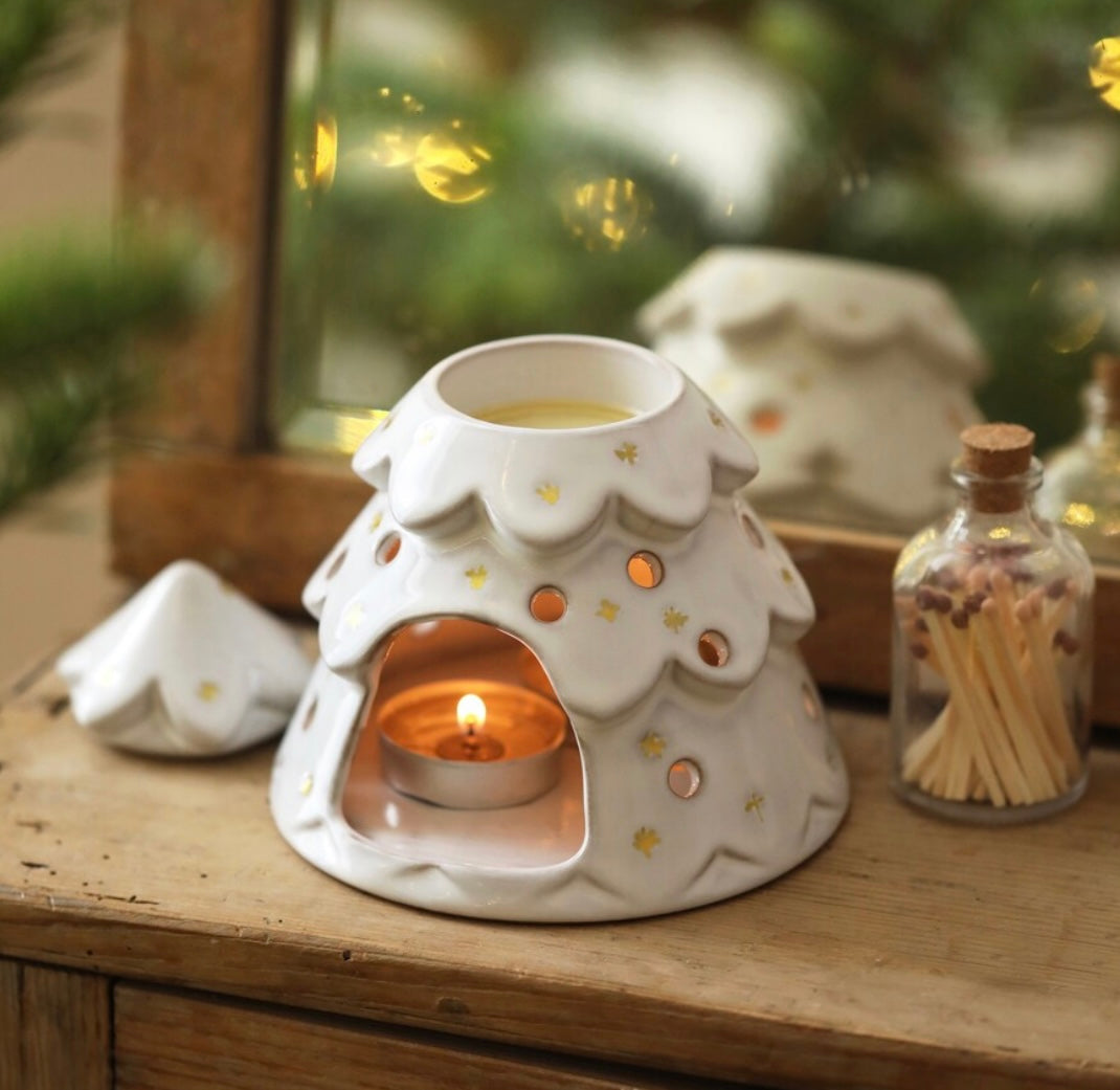 Christmas tree wax burner