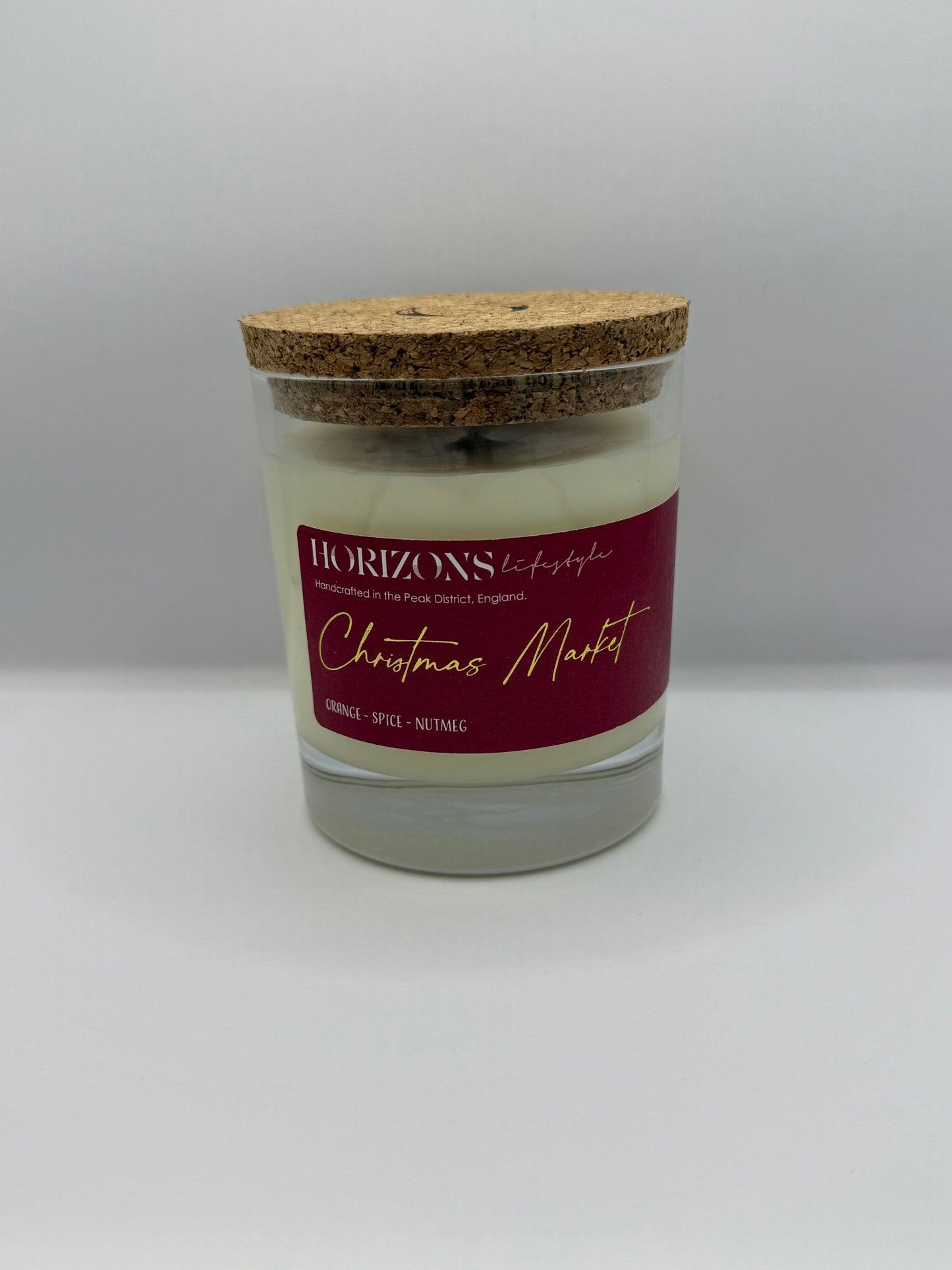 Christmas Market Glass candle