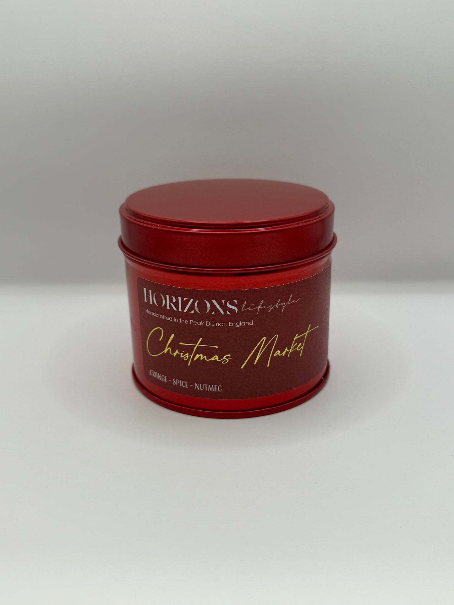 Christmas Market Tin candle