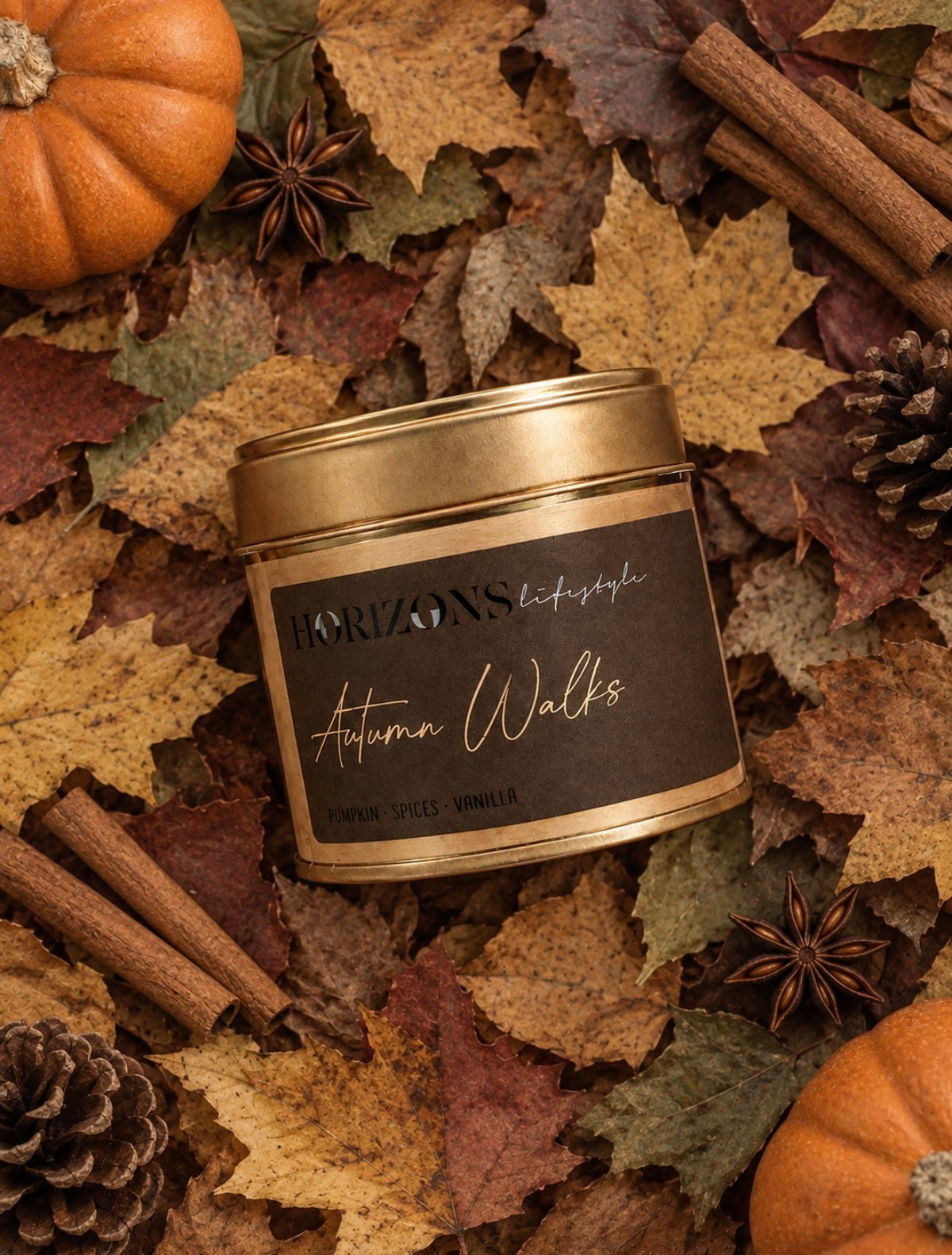 Autumn Walks Tin candle