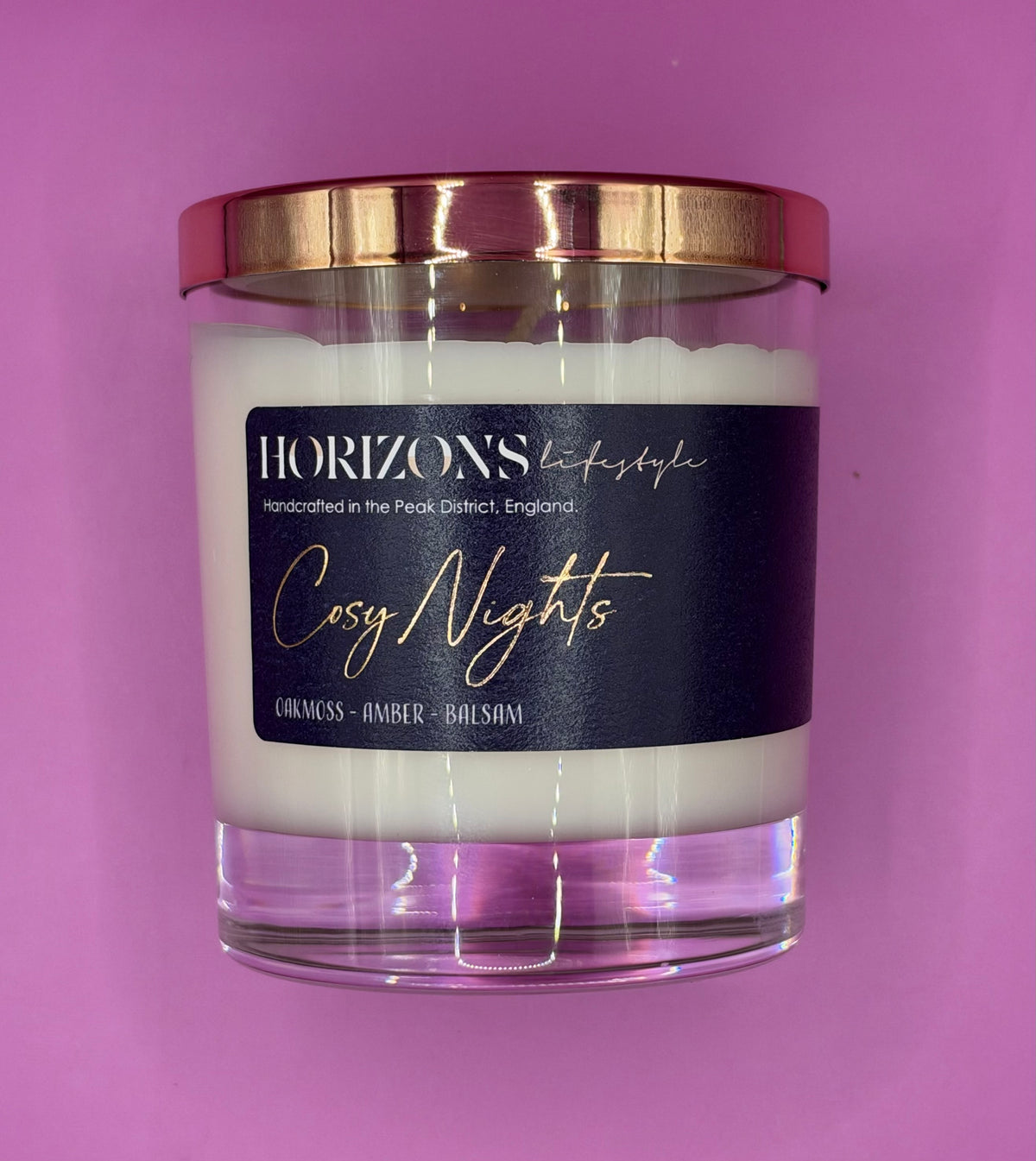 Cosy Nights glass candle
