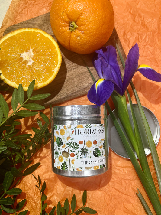 Botanical Retreat The Orangery tin candle